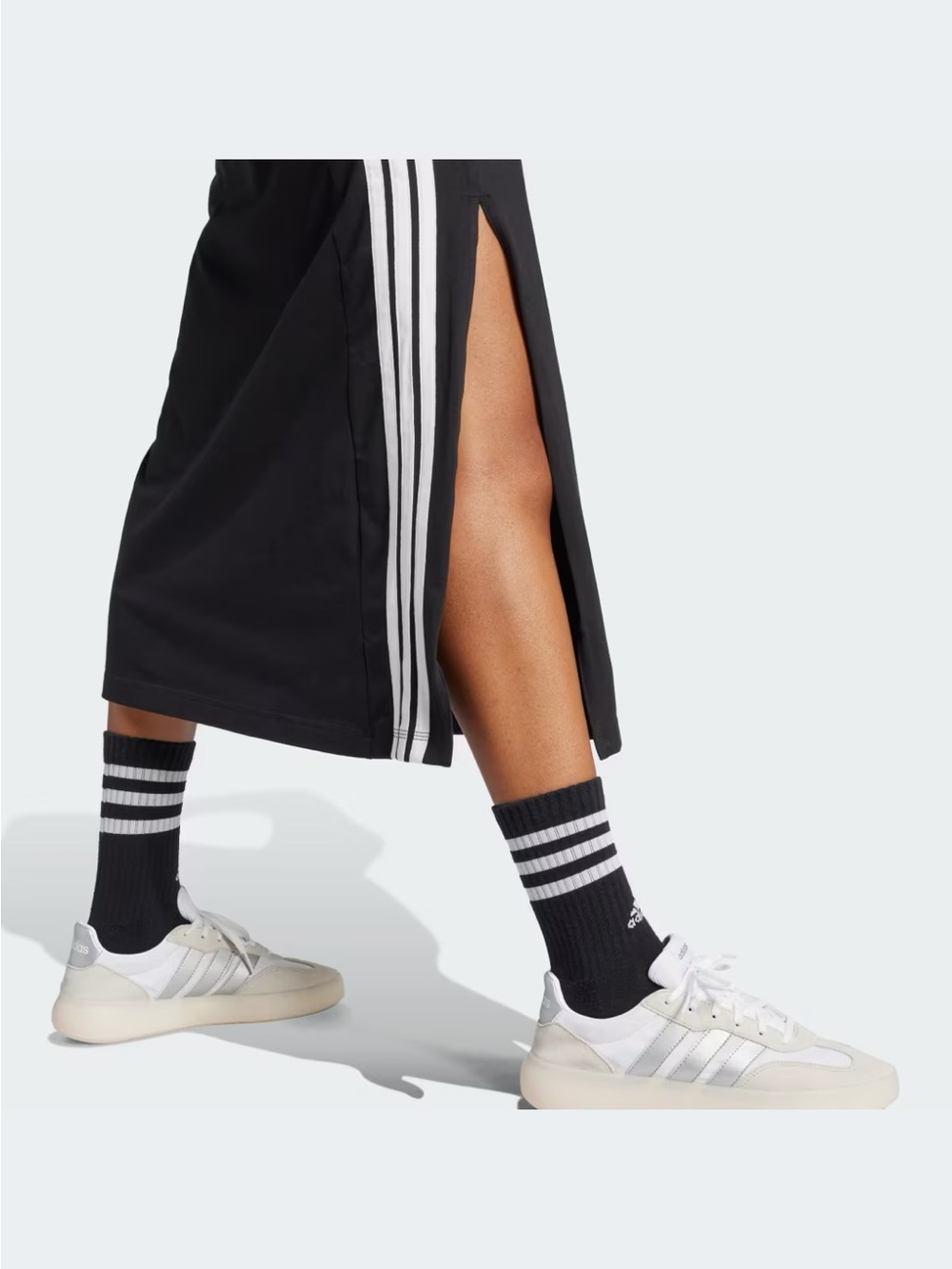 Adidas 3 stripe long racer back sporty dress NWT size medium - Picture 8 of 13